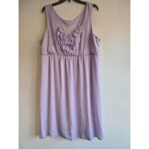 Women's XL 1X Maurices purple lavender dress sleeveless empire waist